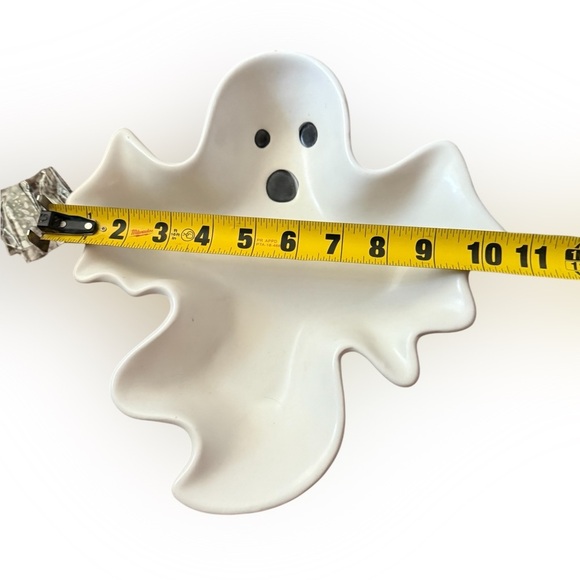 Mugshotz White Ghost Halloween Ceramic Candy/Serving Dish - Picture 7 of 8